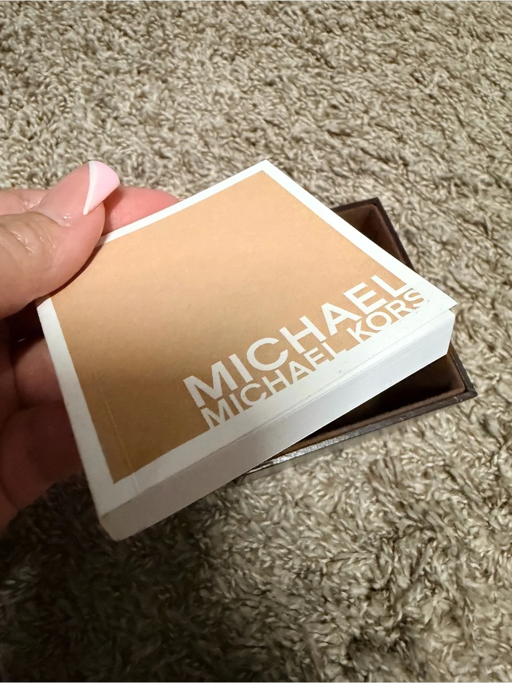 Michael Kors Brown and Cream Chronograph Watch
